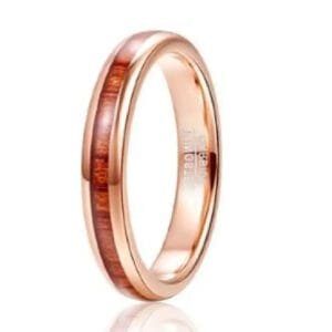 Bague en Bois et Tungstène é Légante pour Toutes les Occasions - 52