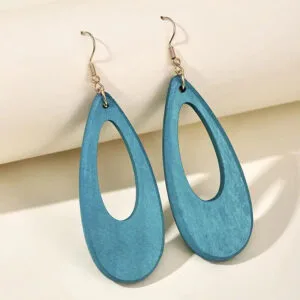 Boucles D’oreilles en Bois Inspirées par la Nature et L’océan