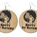 Boucles D'oreilles en Bois Notty By Nature, un Cadeau Unique