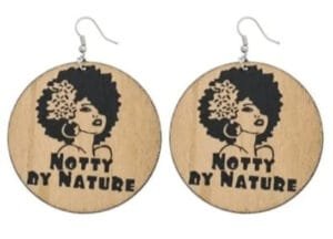 Boucles D’oreilles en Bois Notty By Nature un Cadeau Unique