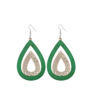 Boucles D’oreilles en Bois Shiny pour un Style Unique et Naturel
