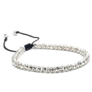 Bracelet de Méditation Tibétain pour Femme en Perles de Zinc 3 Bracelet de Méditation Tibétain pour Femme en Perles de Zinc