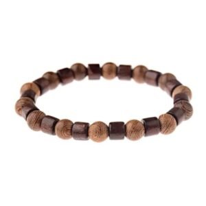 Bracelet en Bois Unisexe Aux Perles Naturelles et élégantes — Bijoux en Bois