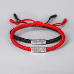 Bracelet Tibétain Mantra — Bijoux en Bois