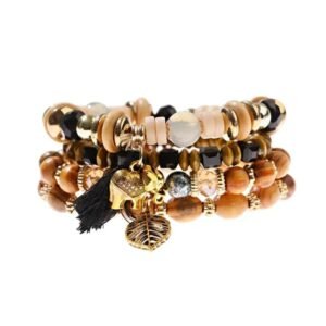 Bracelets en Perles de Bois — Bijoux en Bois