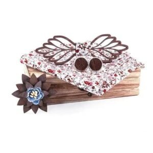 Nœud Papillon Bois Acanthe Liberty — Bijoux en Bois
