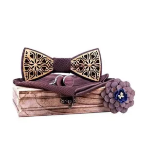 Coffret Noeud Papillon Golden Tulipe : élégance pour Toutes Occasions 2 Coffret Noeud Papillon Golden Tulipe: élégance pour Toutes Occasions - Marron