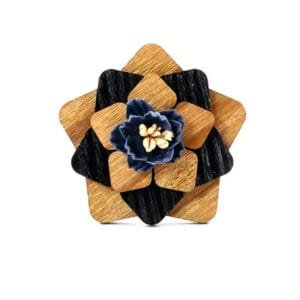 Fleur Décorative Aconit en Bois pour un Style Unique et Authentique