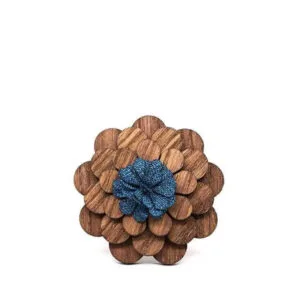 Fleur Décorative Pivoine en Bois pour un Style Unique et Authentique