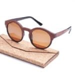 Lunettes de Soleil en Bois Unisexe élégantes et Confortables - Marron