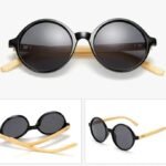 Lunette en Bambou La Ios Verres Miroir Colorés
