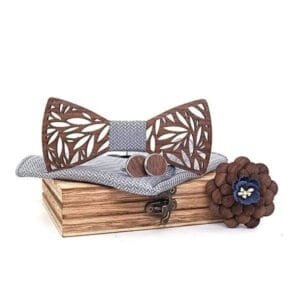 Noeud Papillon élégant en Coffret avec Costume Assortie