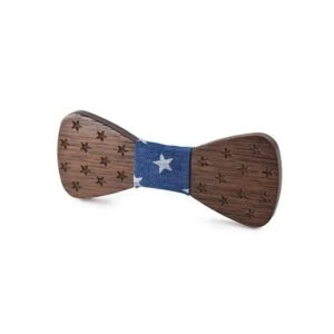 Nœud Papillon Bois Motifs Enfant — Bijoux en Bois