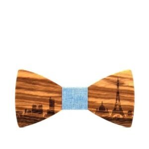 Nœud Papillon Bois Voyageur Femme — Bijoux en Bois