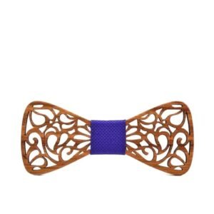 Nœud Papillon Bois Arabesque Événement — Bijoux en Bois