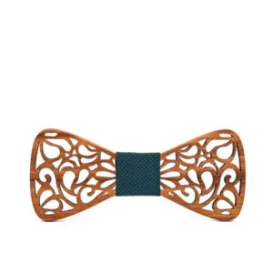 Noeud Papillon en Bois L’arabesque pour un élégance Inégalée