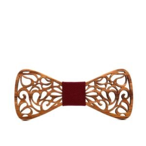 Nœud Papillon Bois Arabesque Mariage — Bijoux en Bois
