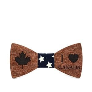 Noeud Papillon en Bois le Canadien pour un Style Chic et Décontracté - Bleu - Etoile