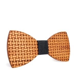 Nœud Papillon Bois Tissé Homme — Bijoux en Bois
