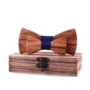 Noeuds Papillon Bois Assortis pour Pères et Fils élégants