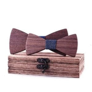 Noeuds Papillon en Bois Père pour une Touche élégante et Moderne 1 Noeuds Papillon en Bois Père pour une Touche élégante et Moderne