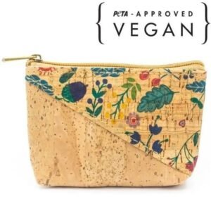 Porte-Monnaie Liège Malvyna Floral Femme — Bijoux en Bois