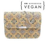 Sac Bandoulière Vegan avec Poche Intérieure Zippée Unique et écologique