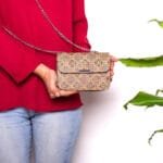 Sac Bandoulière Vegan avec Poche Intérieure Zippée Unique et écologique